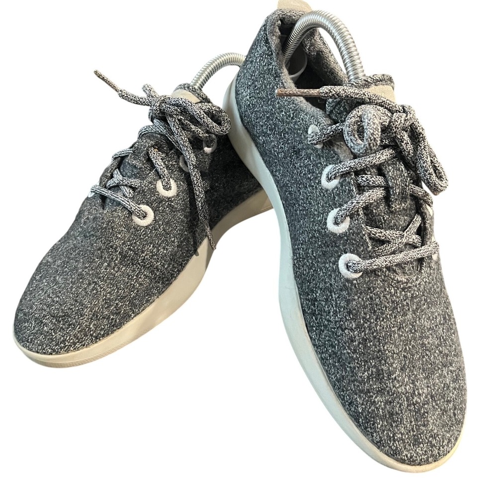 Allbirds Wool Runners Women's Gray Knit Lace Up Sneakers Comfort Shoes Sz 10
